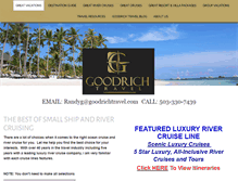 Tablet Screenshot of goodrichtravel.com